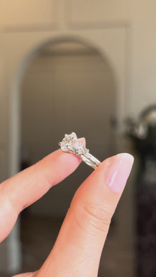 Elara Asymmetrical Cluster Engagement Ring