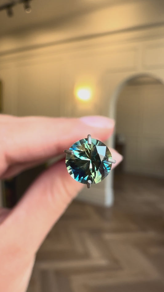 round parti sapphire