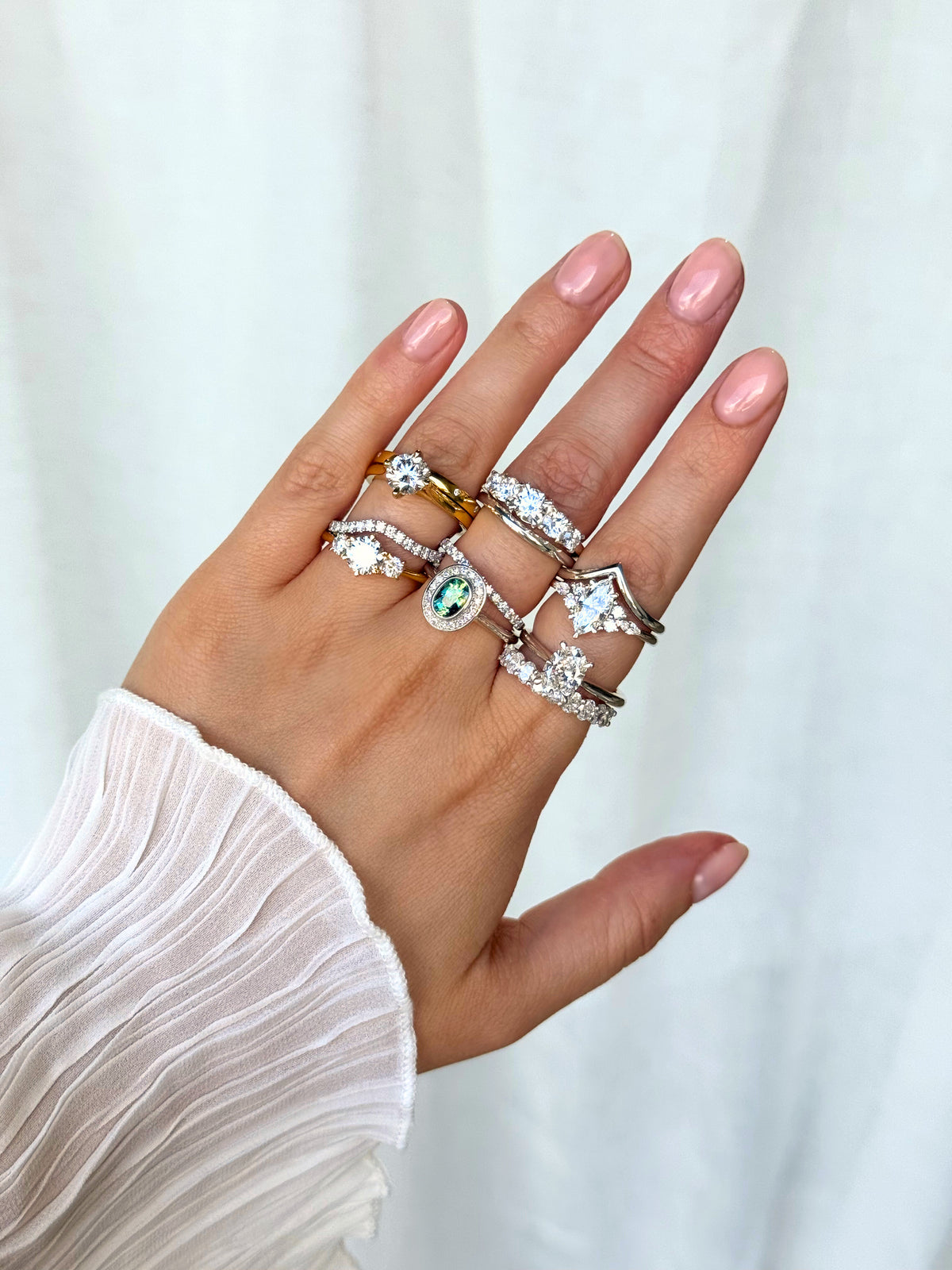 Curved Eternity Band