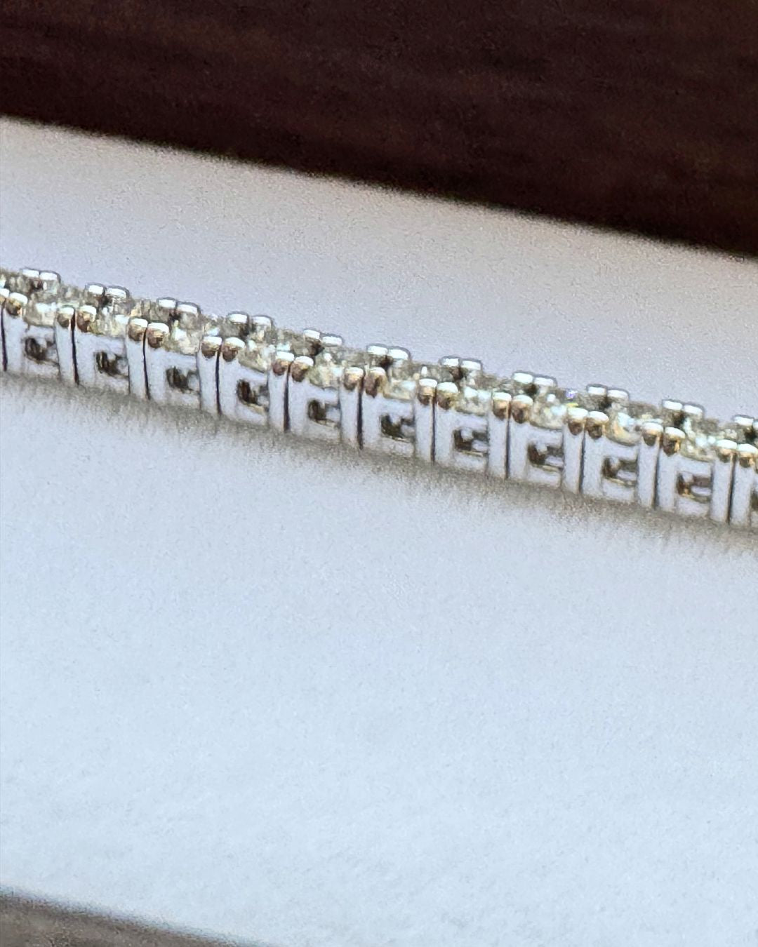 18ct White Gold Tennis Bracelet